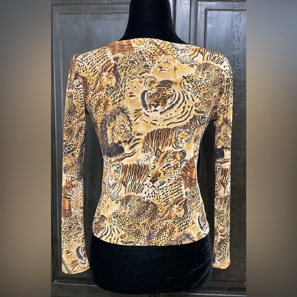 Swap Animal Pattern longsleeves blouse - Size Small - Picture 3 of 9